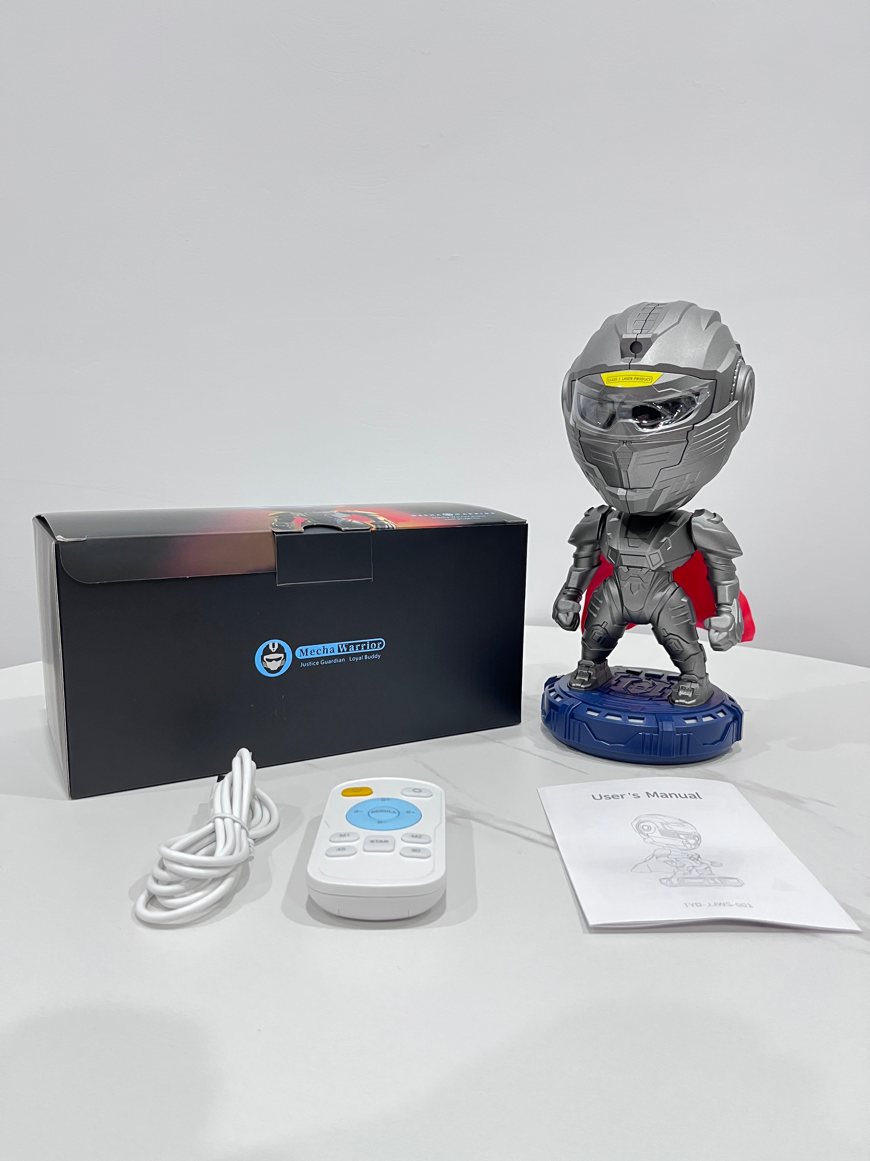 Hot-selling Mecha Samurai Starry Sky Projection Night Light, An Ambient Light That Can Be Customized. It's A Popular Cross-border Product, A Small Night Light For Children's Bedrooms.