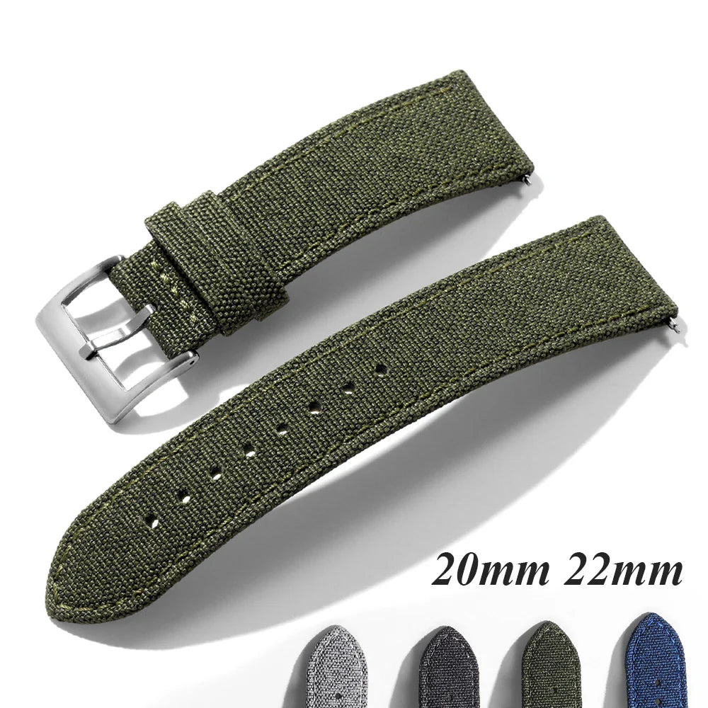 COROS Sailcloth Nylon Watch Strap Quick Release Band, Waterproof, Unisex