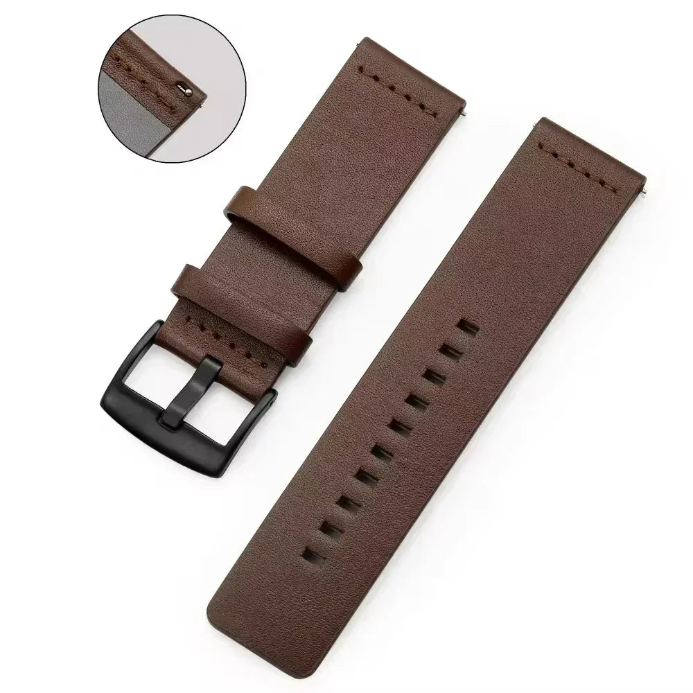 COROS Leather Quick Release Watch Band for Smartwatch Premium Strap