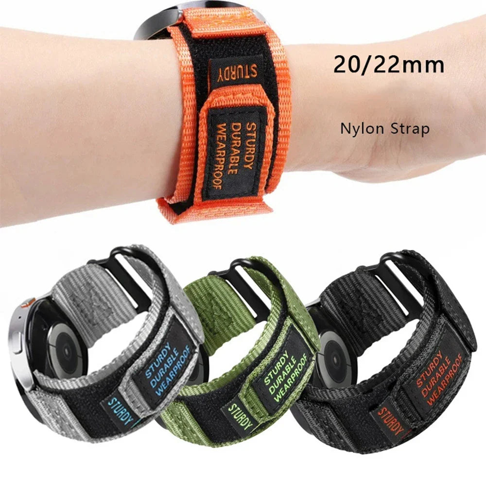 COROS Nylon Velcro Watch Band for Smartwatch Unisex Adjustable Strap