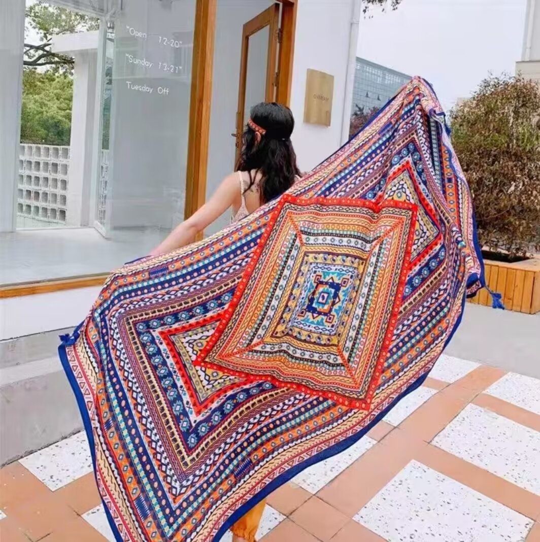 Ethnic-style Dual-use Beach Towel New Arrival
