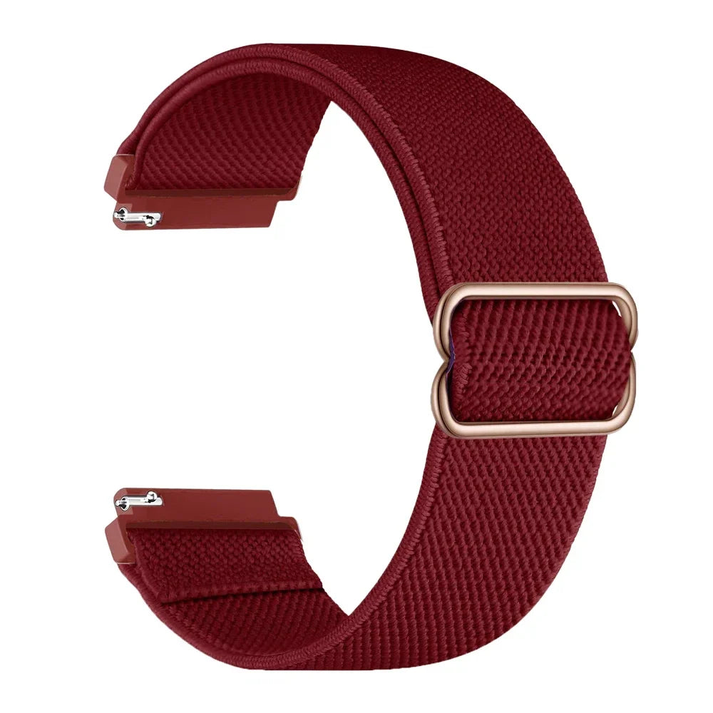 COROS Nylon Loop Watch Band - Elastic Strap Unisex with Metal Button Clasp