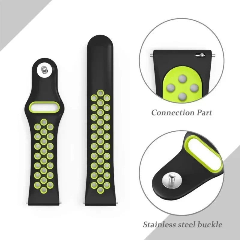 COROS Silicone Watch Band for Sports Smartwatch Breathable Strap