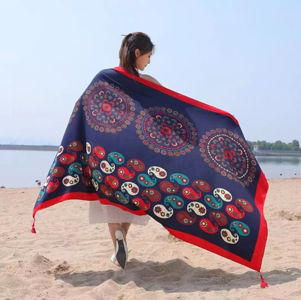 Ethnic-style Dual-use Beach Towel New Arrival